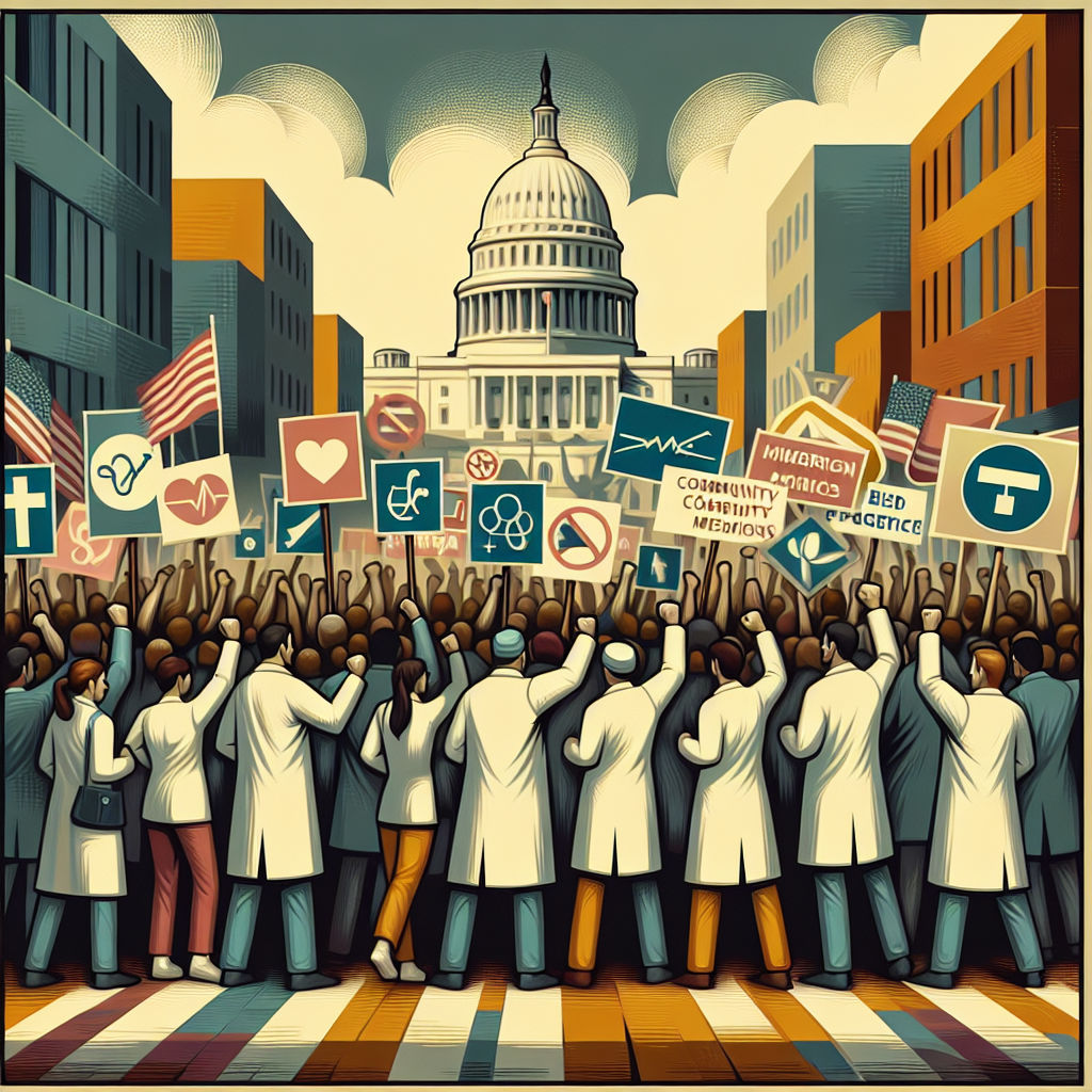 의사들의 저항, 정부 정책에 대한 반발 관련 설명 이미지